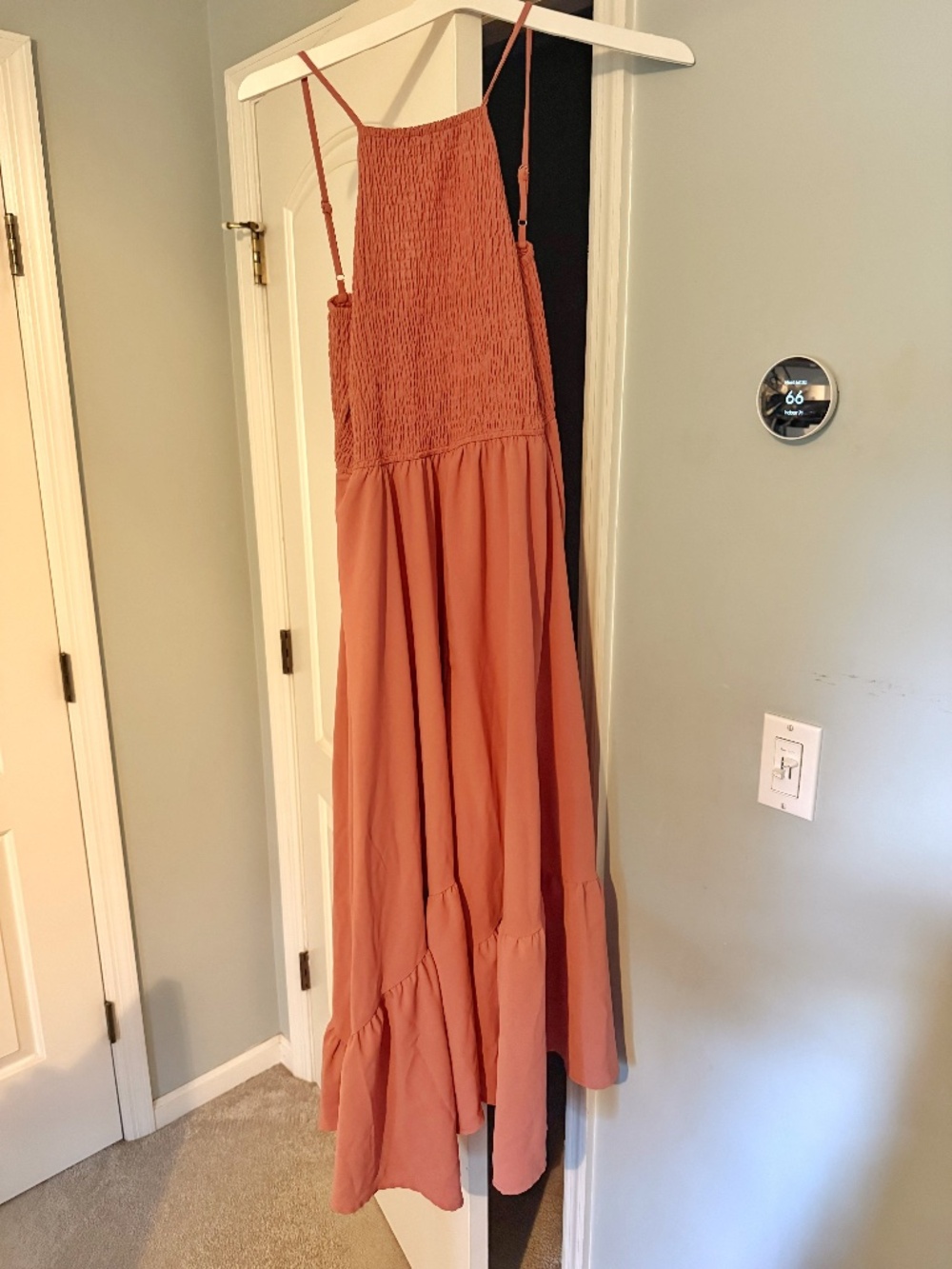 Pink flowy dress